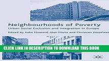 [Read PDF] Neighbourhoods of Poverty: Urban Social Exclusion and Integration in Europe Ebook Online