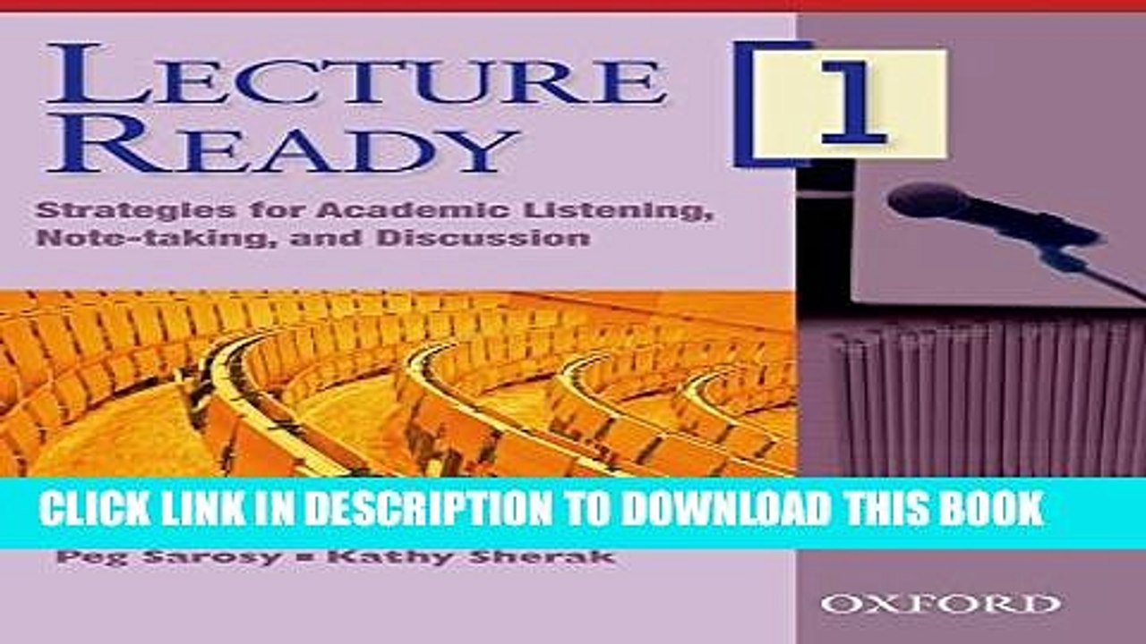 [PDF] Lecture Ready 1 Student Book: Strategies for Academic Listening, Note-taking, and Discussion