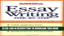 [PDF] Essay Writing: Step-By-Step: A Newsweek Education Program Guide for Teens Popular Online