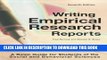 [Read PDF] Writing Empirical Research Reports: A Basic Guide for Students of the Social and