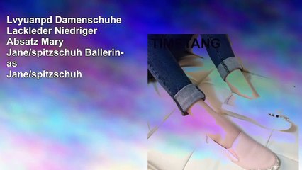 Lvyuanpd Damenschuhe Lackleder Niedriger Absatz Mary Jane-spitzschuh Ballerinas