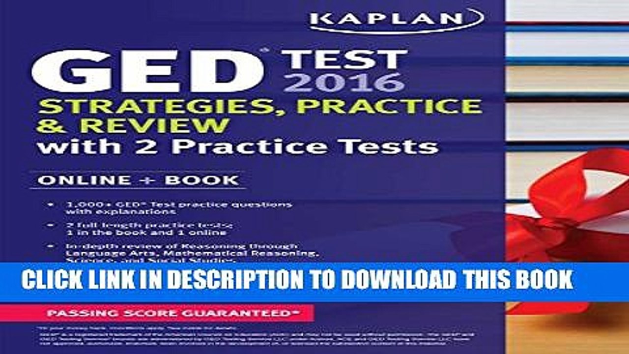 [PDF] Kaplan GED Test 2016 Strategies, Practice, and Review: Online + Book (Kaplan Test Prep) Full