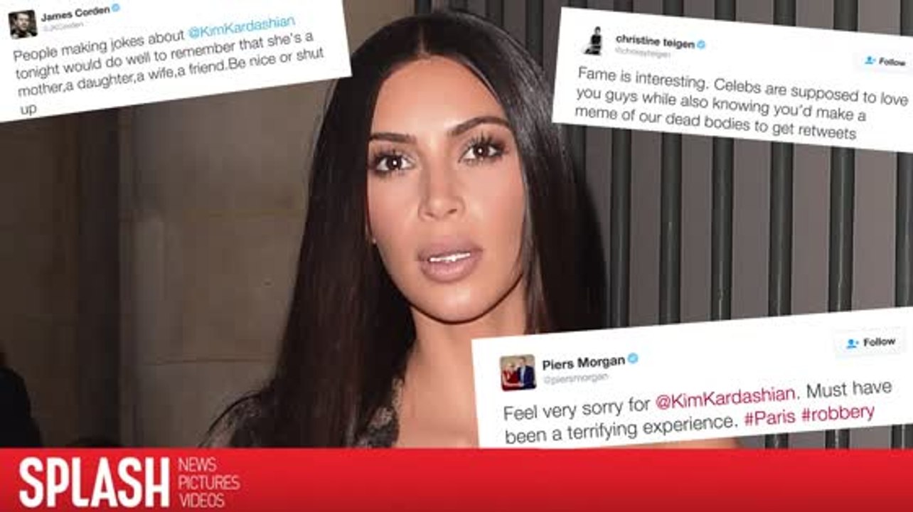 Die Stars unterstützen Kim Kardashian nachdem sie überfallen wurde