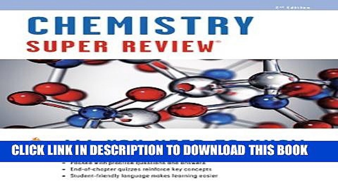 [PDF] Chemistry Super Review (Super Reviews Study Guides) Full Online