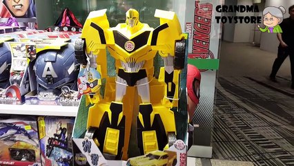 Unboxing TOYS Review/Demos - Transformer Autobots big huge yellow bumblebee Goldbug