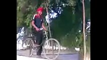 Bicycle Stunt Goes Horribly Wrong | WhatsApp Funny Accident Video