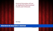 READ PDF General Principles of Law as Applied by International Courts and Tribunals (Grotius
