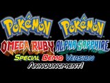 Pokemon Omega Ruby & Alpha Sapphire Special Demo Version Announcement!