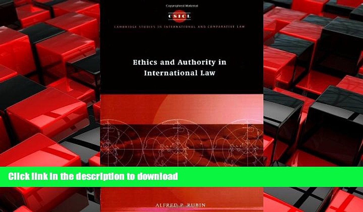 READ ONLINE Ethics and Authority in International Law (Cambridge Studies in International and