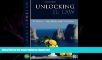 PDF ONLINE Unlocking EU Law (Unlocking the Law) FREE BOOK ONLINE