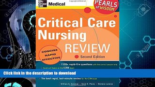 READ  Critical Care Nursing Review: Pearls of Wisdom, Second Edition  GET PDF