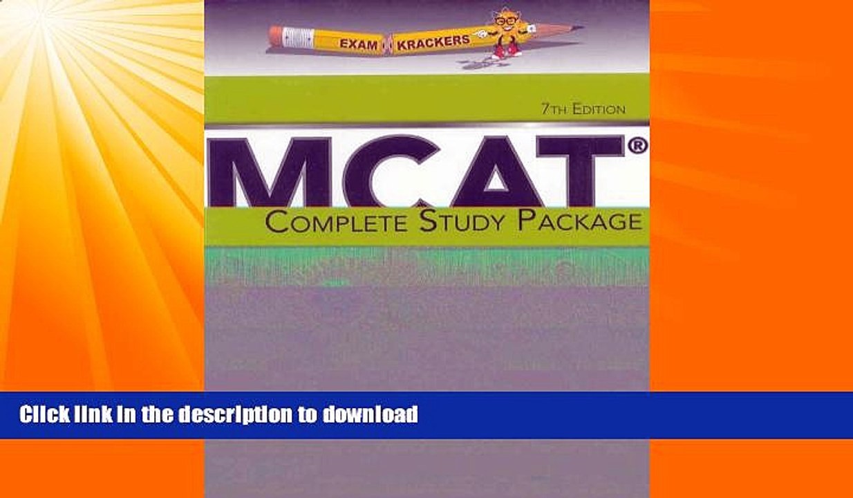 FAVORITE BOOK  Examkrackers Complete MCAT Study Pkg: 5 Book Package  GET PDF