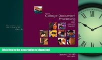 READ THE NEW BOOK Gregg College Keyboarding   Document Processing (GDP), Lessons 121-180 text: