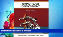 FAVORITE BOOK  Rapid Team Deployment: Building High-Performance Project Teams (Crisp Fifty-Minute