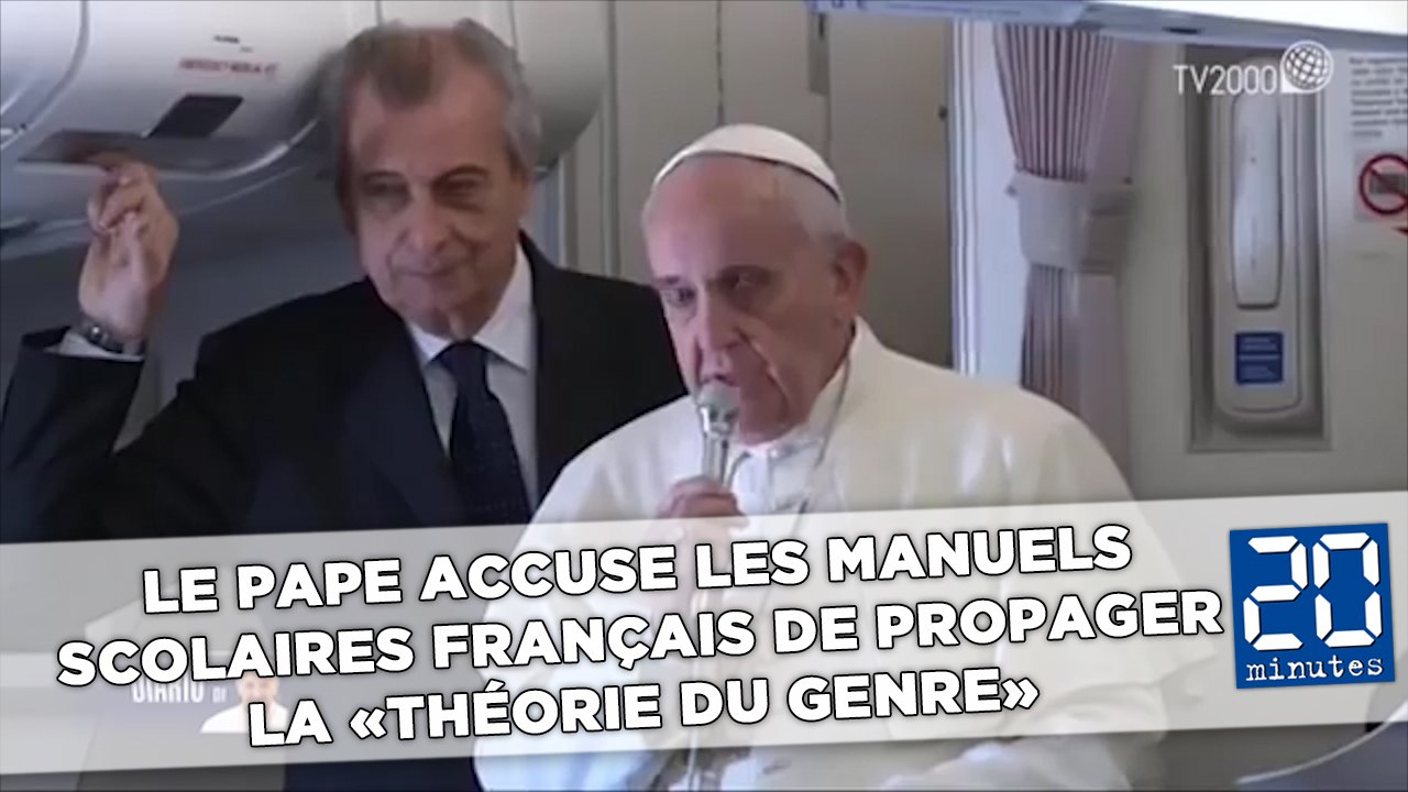 Le pape accuse les manuels scolaires français de propager la «théorie du genre»