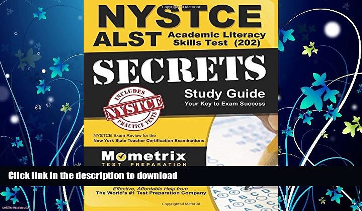 FAVORITE BOOK  NYSTCE ALST Academic Literacy Skills Test (202) Secrets Study Guide: NYSTCE Exam