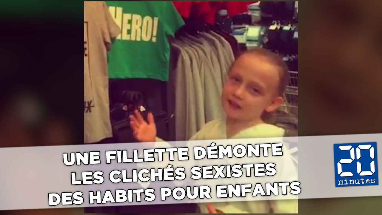Une fillette démonte les clichés sexistes des habits pour enfants