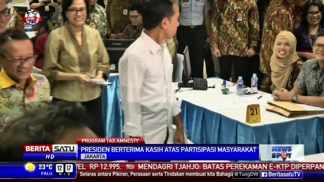 Jokowi Berterima Kasih Kepada Wajib Pajak yang Ikut Tax Amnesty
