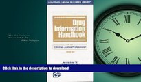 READ PDF Drug Information Handbook for the Criminal Justice Professional READ EBOOK