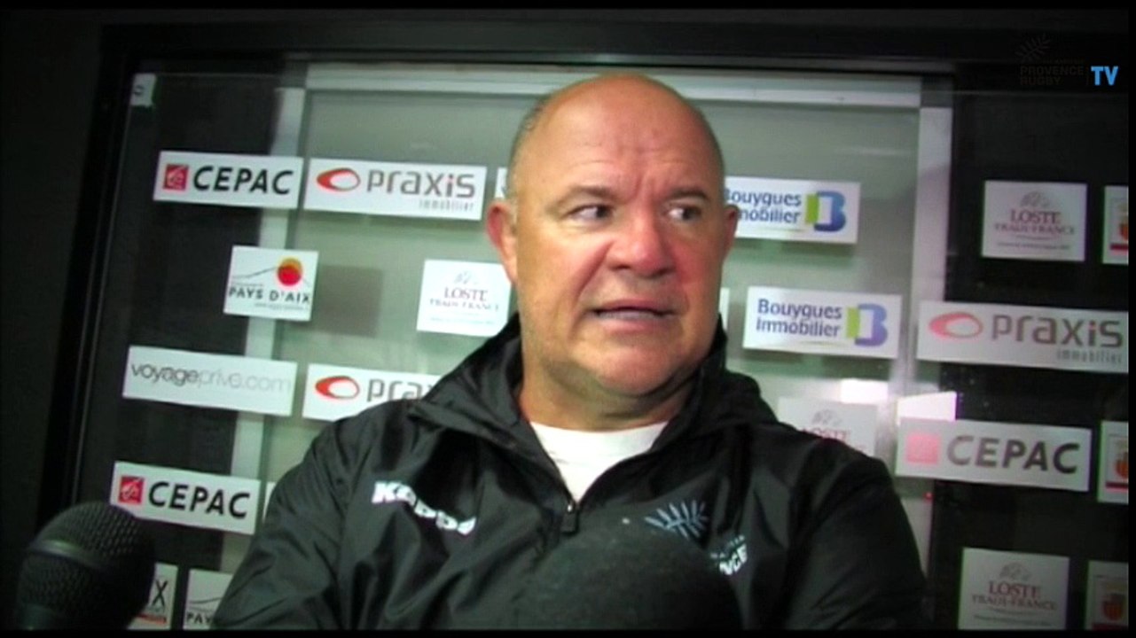 Marc Delpoux après Provence Rugby / Limoges