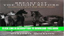 New Book Breakfast the Night Before: Recollections of an Irish Horse Dealer