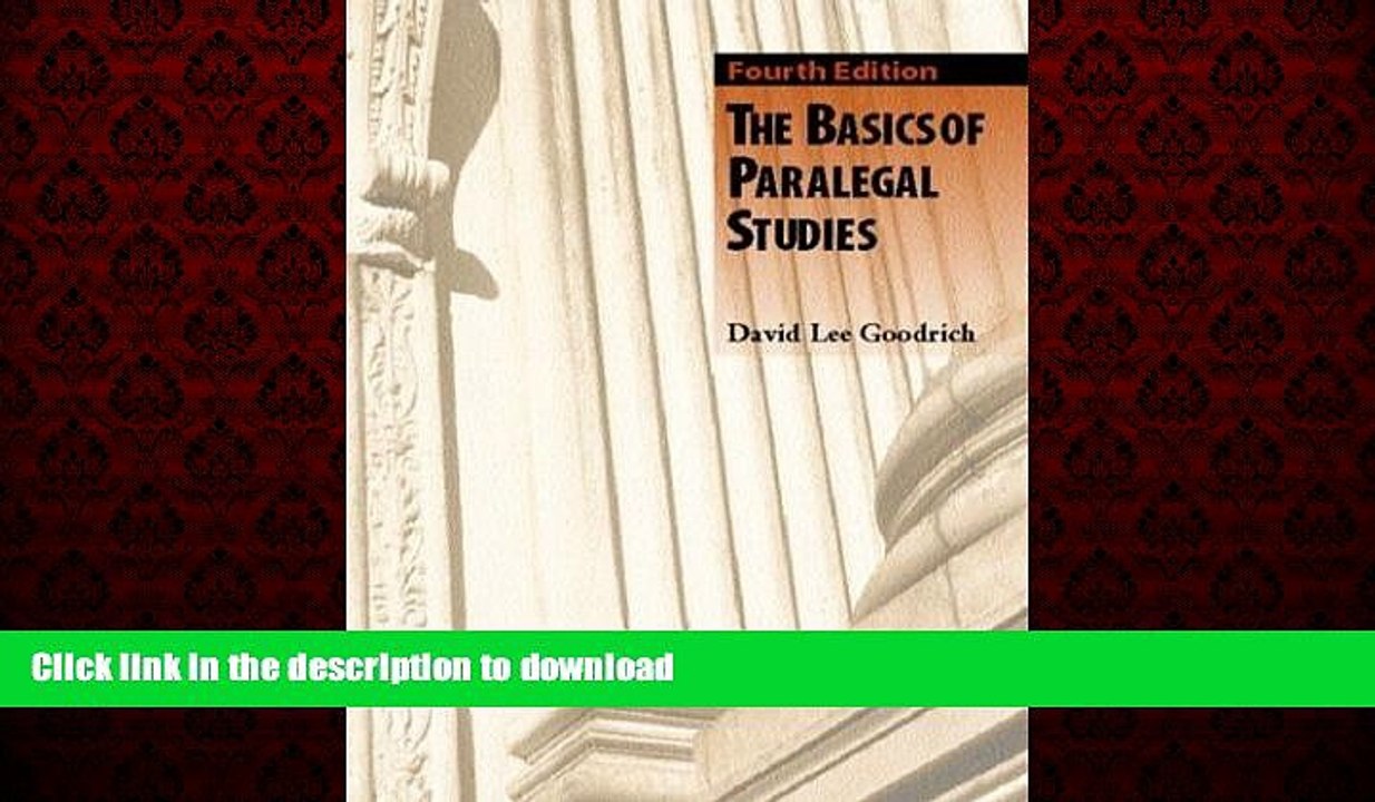 READ THE NEW BOOK The Basics of Paralegal Studies (4th Edition) READ EBOOK
