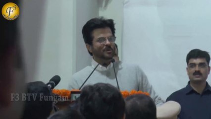 ANIL KAPOOR  ATEND CHAKACHAK MUMBAI CAMPAIGN AT BANDRA STATION