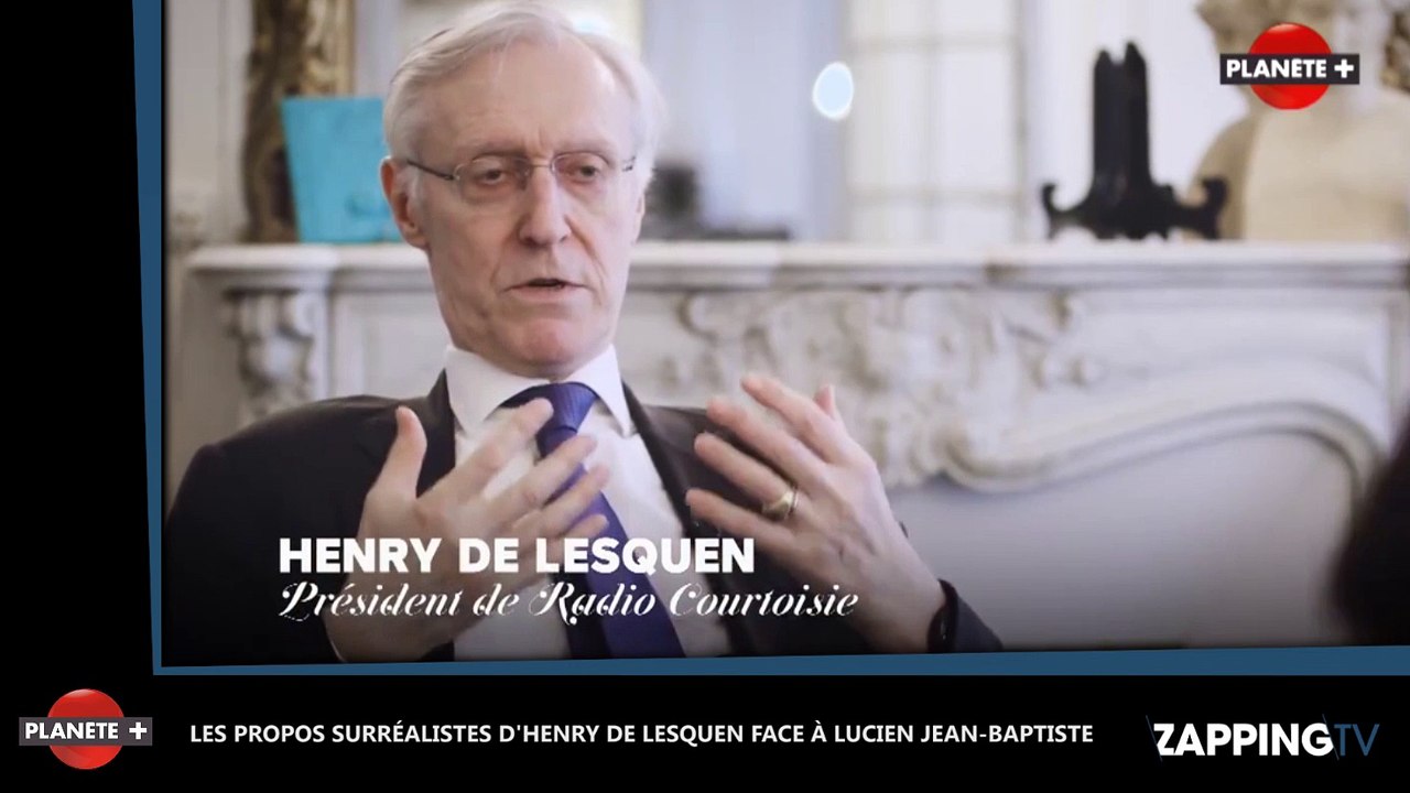 Henry de Lesquen : Ses propos choquants et racistes face à Lucien  Jean-Baptiste (Vidéo) - Vidéo Dailymotion