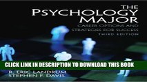 New Book The Psychology Major: Career Options and Strategies for Success (3rd Edition)