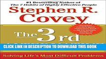 New Book The 3rd Alternative: Solving Life s Most Difficult Problems