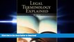 FAVORIT BOOK Legal Terminology Explained (Mcgraw-Hill Business Careers Paralegal Titles) READ EBOOK