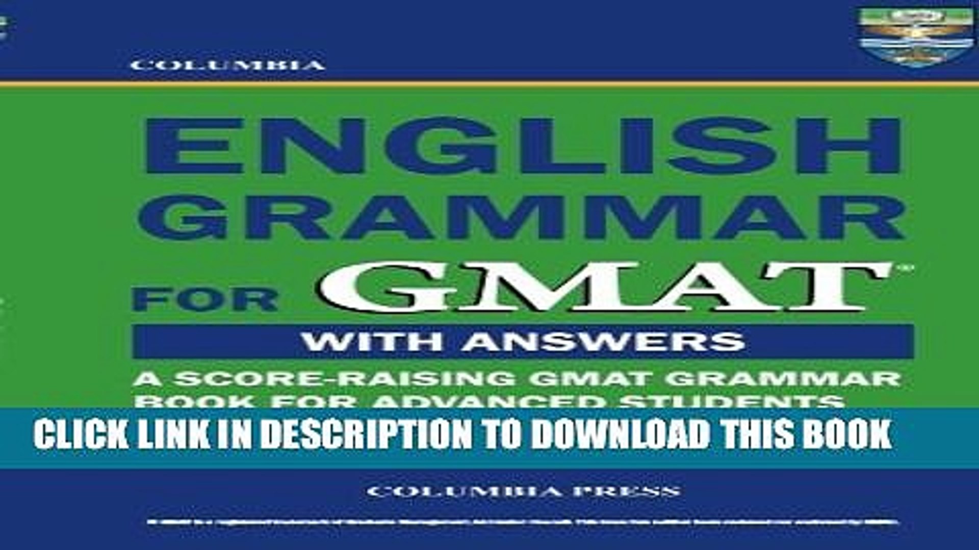 [PDF] Columbia English Grammar for GMAT Full Collection