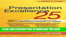 [PDF] Presentation Excellence: 25 Tricks, Tips   Techniques for Professional Speakers and Trainers