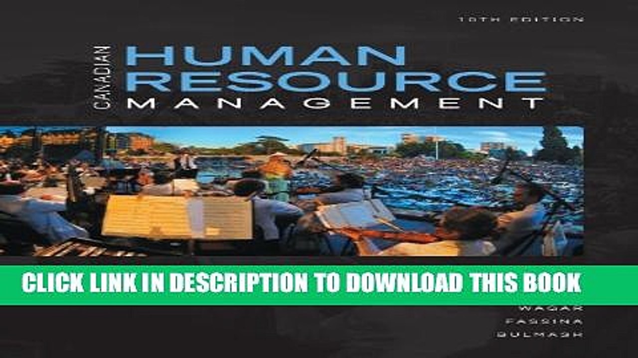 [PDF] Canadian Human Resource Management with Connect Access Card: A Strategic Approach Full
