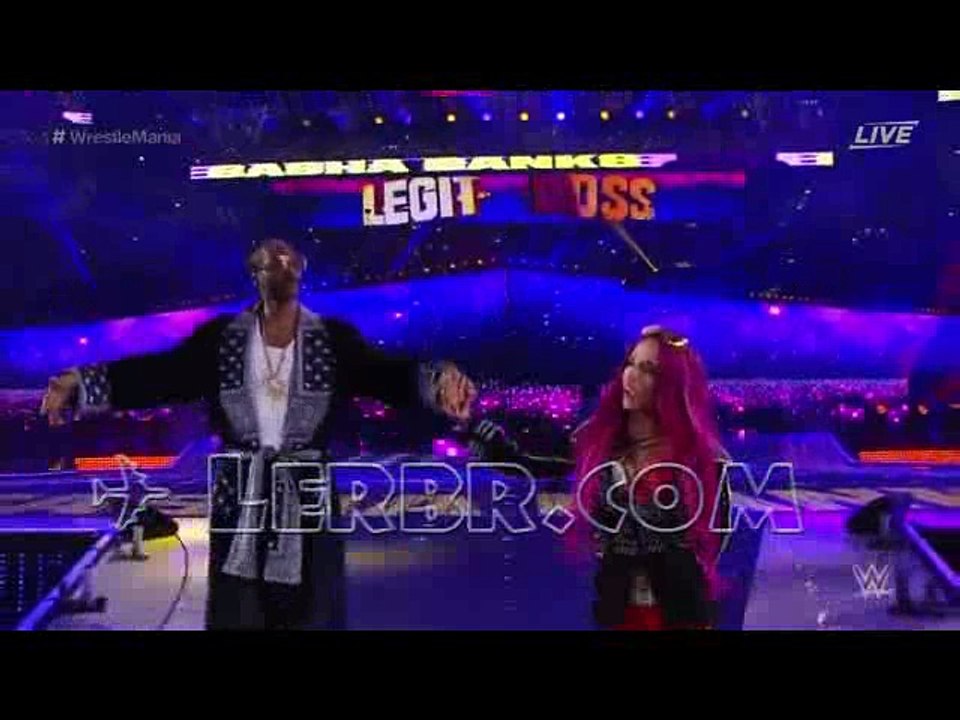 720pHD WWE WrestleMania 32   Sasha Banks Entrance with Snoop Dog