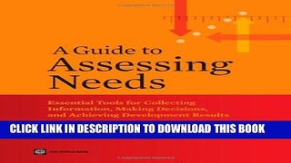 Collection Book A Guide to Assessing Needs: Essential Tools for Collecting Information, Making