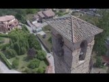 Amatrice (RI) - Terremoto, chiesa di Sant'Agostino: ricognizione da drone (21.09.16)