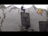 Amatrice - Recupero opere d'arte chiesa Sant'Agostino (09.09.16)