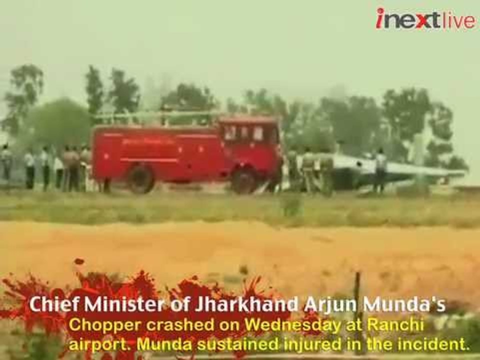 CM Arjun Munda's chopper crashes