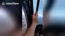 Student pilot demonstrates how to pull a plane out of a spin
