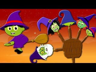 Finger Family | Halloween Witches Finger Family Song