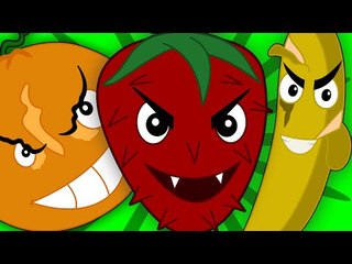 five little fruits | haunted fruits | learn fruits | scary rhymes | nursery rhymes | kids songs