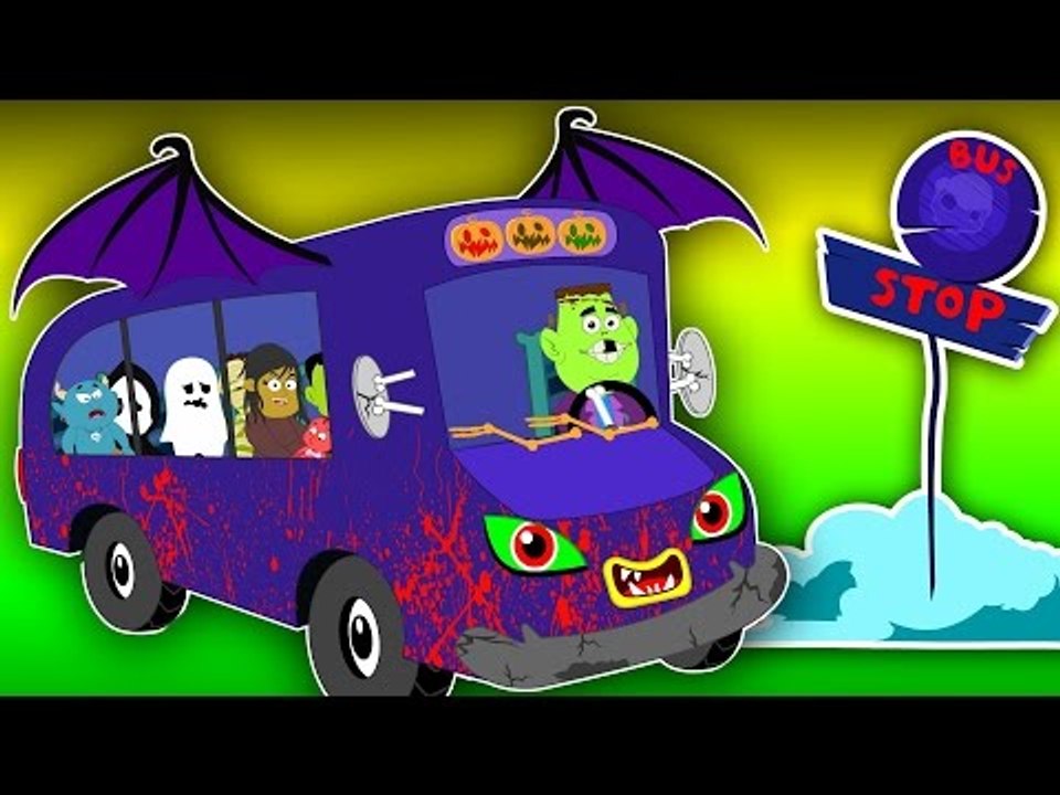 bat wheels on the bus | scary rhymes | nursery rhymes | kids songs | childrens video