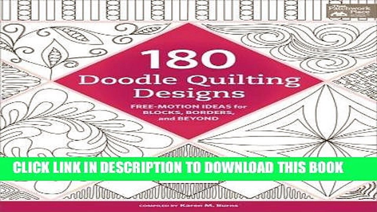 [PDF] 180 Doodle Quilting Designs: Free-Motion Ideas for Blocks, Borders, and Beyond Popular Online