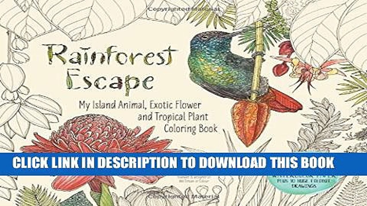 [PDF] Rainforest Escape: My Island Animal, Exotic Flower and Tropical Plant Color Book Popular