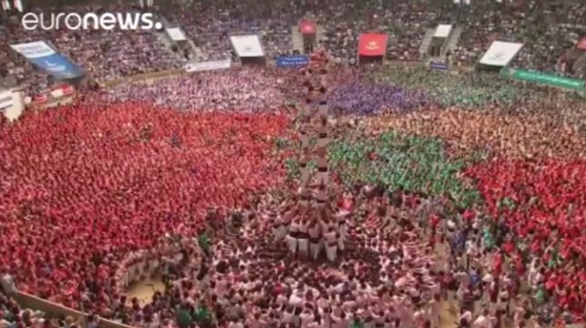 A Tarragone, on célèbre le «castells», l'art catalan des tours humaines