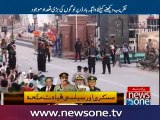 Flag lowering ceremony at Wagah Border held with full of enthusiasm at Pakistan side