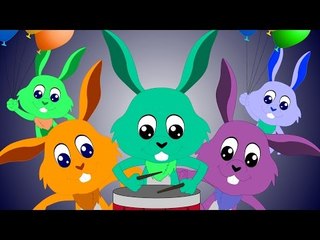 Five Little Rabbits | Animals | Rhymes And Song For Baby