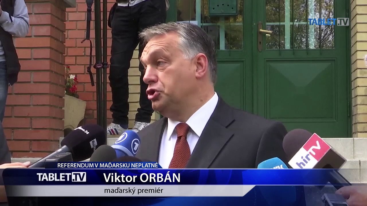 Orbán o referende: Cieľ bol splnený, tri milióny Maďarov kvóty odmietli