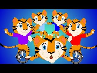 Five Little Tigers | Nursery Rhyme For Kids